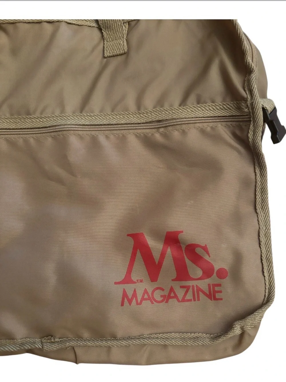 Ms. Magazine | Tan Lightweight Travel Satchel Simple Eco Friendly Bag Collectors